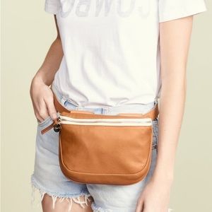 Clare V Tan Leather Fanny Pack